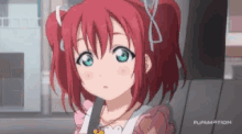 pink ruby anime love live smile