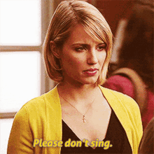 Glee Quinn Fabray GIF - Glee Quinn Fabray Please Dont Sing GIFs