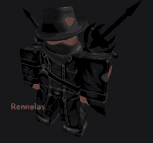 a roblox character with the name rennolas on the bottom