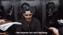 Andre Burakovsky I Like Airplanes GIF - Andre Burakovsky I Like Airplanes But I Dont Like Flying GIFs