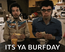 Flight Of The Conchords Happy GIF - Flight Of The Conchords Happy Chew GIFs