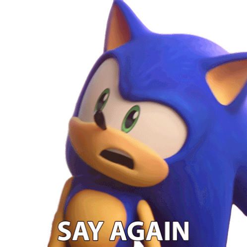 Say Again Sonic The Hedgehog Sticker - Say Again Sonic The Hedgehog Sonic Prime Stickers