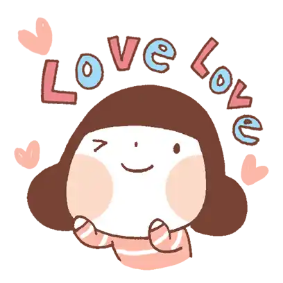 Cute Love Sticker - Cute Love Girl Stickers