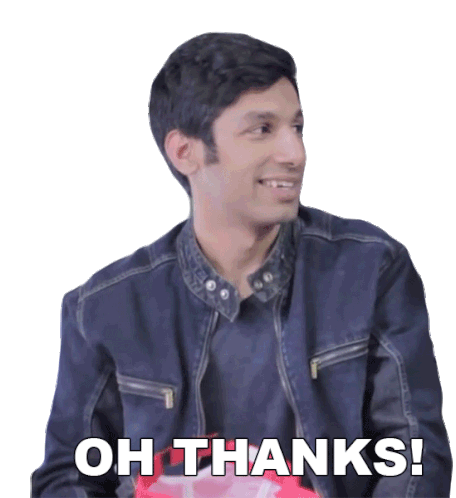 Oh Thanks Kanan Gill Sticker - Oh Thanks Kanan Gill Thank You Stickers