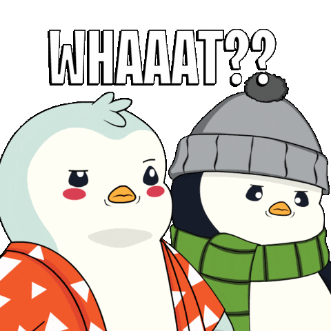 What Huh Sticker - What Huh Penguin - Discover & Share GIFs