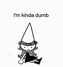 Dunce Hat Dumb Girl GIF