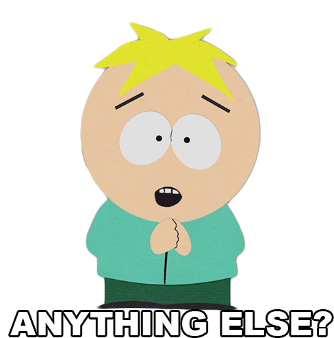 Anything Else Butters Stotch Sticker - Anything Else Butters Stotch South Park Stickers