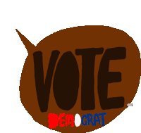 Vote Vote Dem Sticker - Vote Vote Dem Vote Dems Stickers