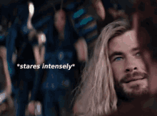 Thor Thor Love And Thunder GIF - Thor Thor Love And Thunder Stares Intensely GIFs