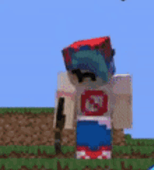 Bf Fnf Minecraft GIF - Bf Fnf Minecraft Lower Quality Version Bc Skrunkly GIFs