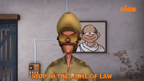 Stop In The Name Of The Law Inspector Chingum GIF - Stop In The Name Of The  Law Inspector Chingum Motu Patlu - Discover & Share GIFs