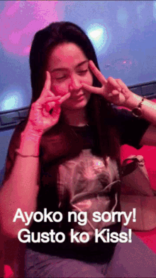 Ayoko Ng Sorry Kiss GIF - Ayoko Ng Sorry Kiss GIFs