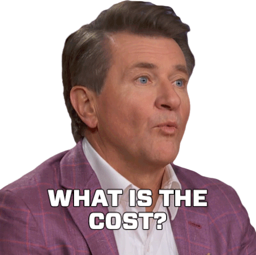 What Is The Cost Robert Herjavec Sticker - What Is The Cost Robert Herjavec Dragons Den Stickers