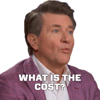 What Is The Cost Robert Herjavec Sticker - What Is The Cost Robert Herjavec Dragons Den Stickers