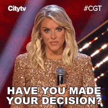 Have You Made Your Decision Lindsay Ell GIF - Have You Made Your Decision Lindsay Ell Canada'S Got Talent GIFs