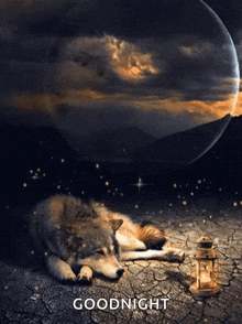 Wolf Wolf With The Moon GIF