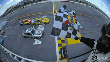 Photo Finish Nascar Full Speed GIF - Photo Finish Nascar Full Speed Checkered Flag GIFs