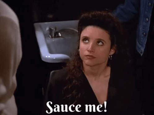 Seinfeld Elaine GIF - Seinfeld Elaine Sauce GIFs