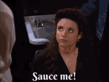 Seinfeld Elaine GIF - Seinfeld Elaine Sauce GIFs