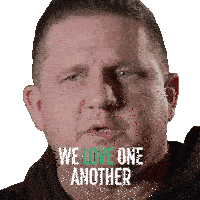 We Love One Another Brian M Sticker - We Love One Another Brian M Push Stickers