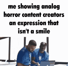 drake computer analog horror smile expression