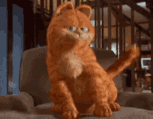 加菲猫 得瑟 跳舞 可爱 GIF - Garfield Dance Cute GIFs