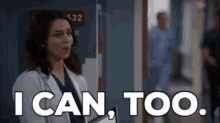 Greys Anatomy Amelia Shepherd GIF - Greys Anatomy Amelia Shepherd I Can Too GIFs