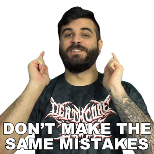 Dont Make The Same Mistakes That I Did Andrew Baena Sticker - Dont Make The Same Mistakes That I Did Andrew Baena Avoid Making The Same Errors As I Did Stickers