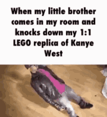 Lego Wheny Little Brother GIF - Lego Wheny Little Brother Comes In My Room GIFs