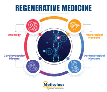 a diagram showing the different types of regenerative medicine including oncology cardiovascular disease and neurological diseases