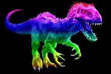 Rainbow Dinosaur GIF
