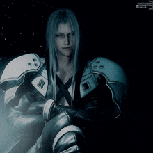 a screenshot of a video game character with the words onewinged death tumblr