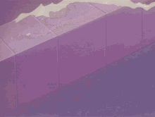a purple wall with a few lines of light