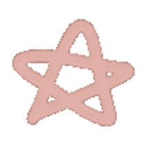 low quality pink animated star drawn