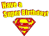 Super Superman Sticker - Super Superman Happy Birthday Stickers