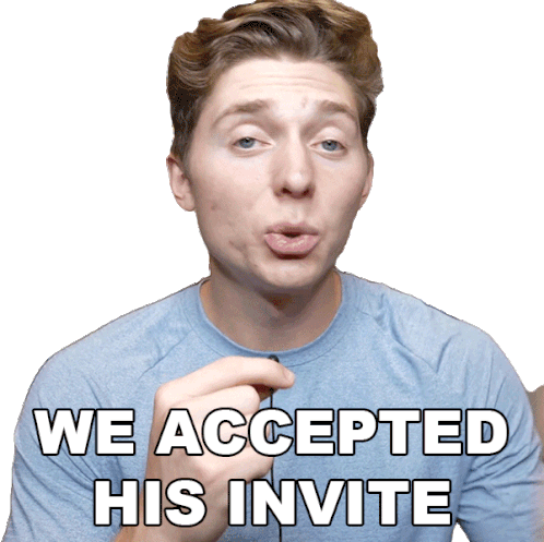 We Accepted His Invite Brandon William Sticker - We Accepted His Invite Brandon William We Accepted The Invitation Stickers