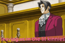 The Lil Kinnies Ace Attorney GIF - The Lil Kinnies Ace Attorney Miles Edgeworth GIFs