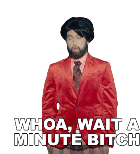 Whoa Wait A Minute Bitch Eminem Sticker - Whoa Wait A Minute Bitch Eminem Gnat Song Stickers