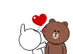 Love You Heart Sticker - Love You Heart Kiss Stickers