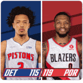 Detroit Pistons (115) Vs. Portland Trail Blazers (119) Post Game GIF - Nba Basketball Nba 2021 GIFs
