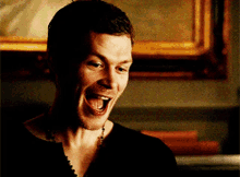 Laughs And Um Klaus Michaelson GIF - Laughs And Um Klaus Michaelson Joseph Morgan GIFs