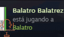 balatro balatrez está jugando a balatro written in spanish