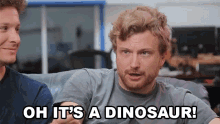 Oh Its A Dinosaur Dinosaur GIF - Oh Its A Dinosaur Dinosaur Realization GIFs