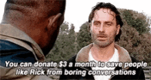 Rick The Walking Dead GIF - Rick The Walking Dead Donate GIFs