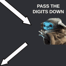 Pass The Digits Baby Yoda GIF - Pass The Digits Baby Yoda GIFs