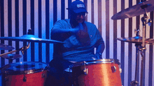Playing Drums Adrian Brown GIF
