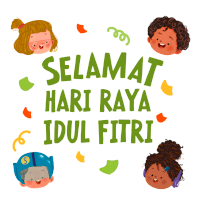 a greeting card that says selamat hari raya idul fitri on it