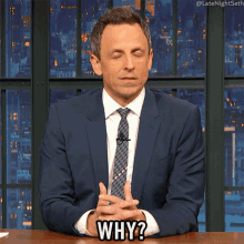Why Seth Meyers GIF - Why Seth Meyers Late Night With Seth Meyers GIFs