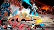 snake and charizard fight in a video game