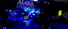 alexa bliss is a female wrestler that is on the stage